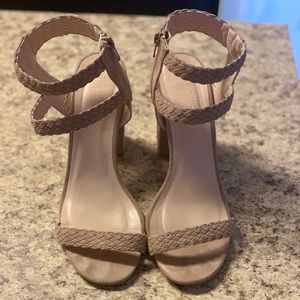 Size 10 braided strappy heels!